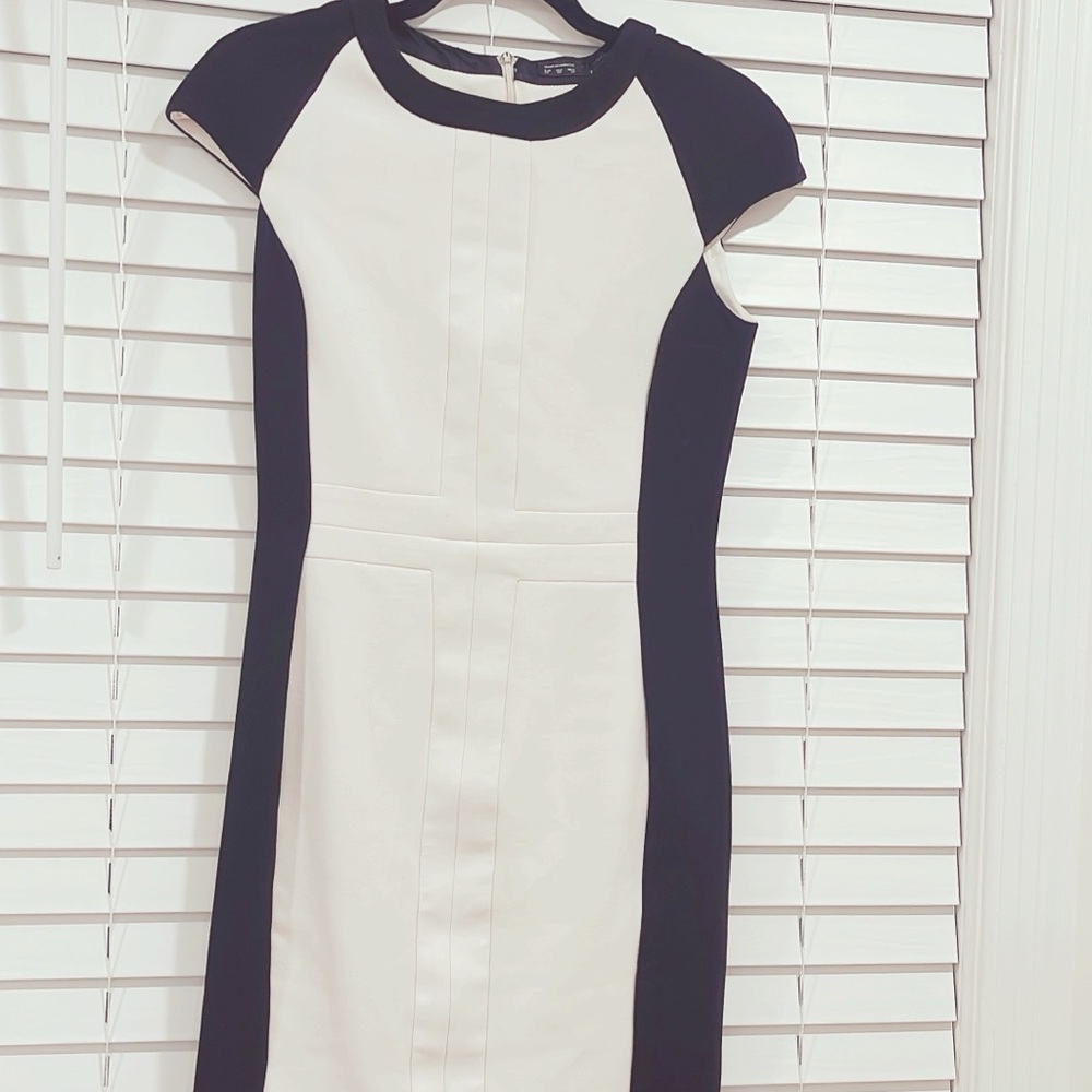 ZARA Classic Black/White Dress, size XS/S